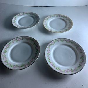 4 Bavarian desert plates porcelain